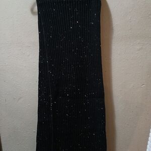 Brand New Express Black Sparkle Scarf 80 In Long Or 6 Ft* 8 In Long